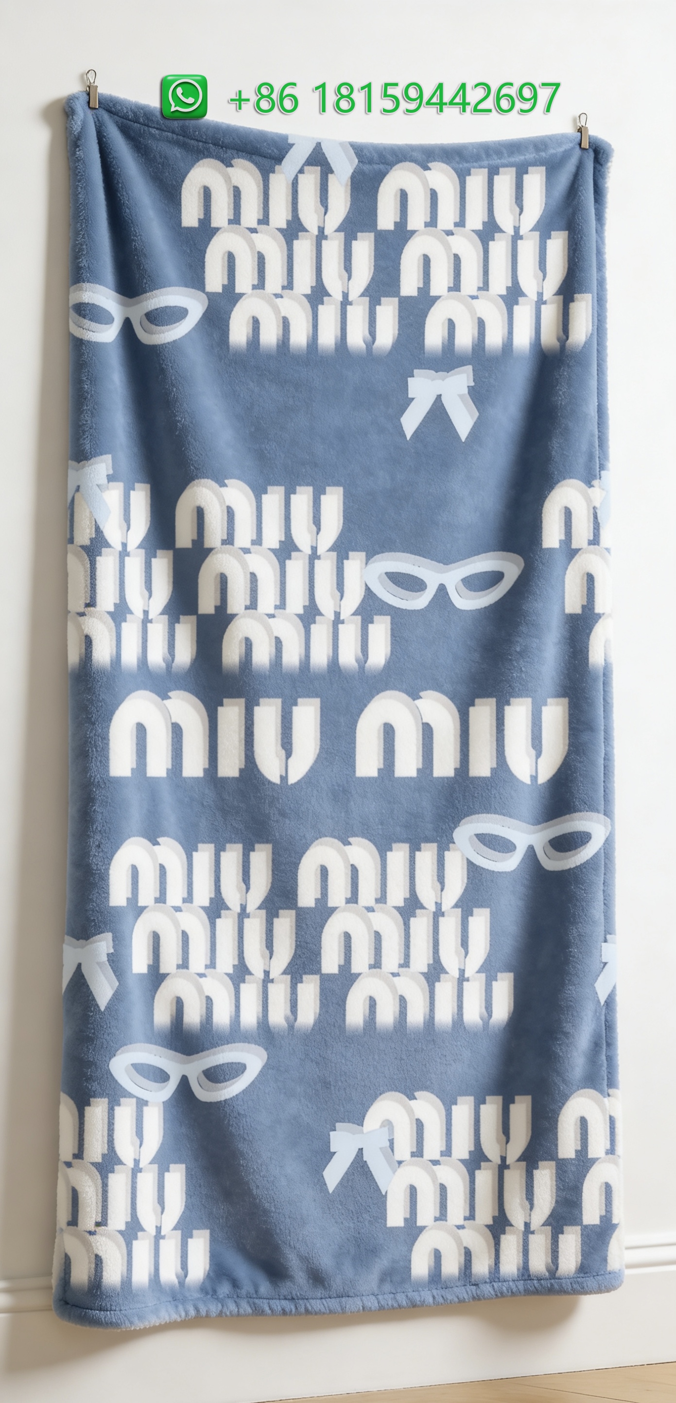Miumiu Throw Blankets